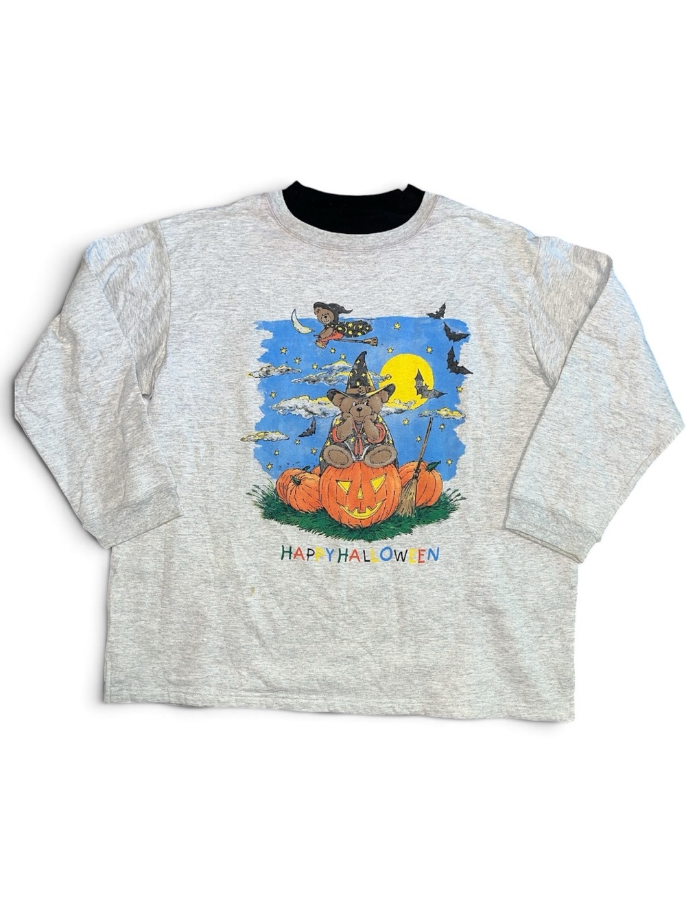 Basic edition plus - vintage Halloween teddy bear sweatshirt 3X